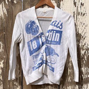 J Crew cardigan C'EST FRANCAIS!